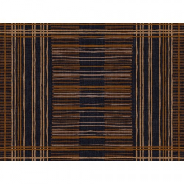 Duni Papier Tischsets Brooklyn Black in afrikanischer Bastoptik, 30 x 40 cm.