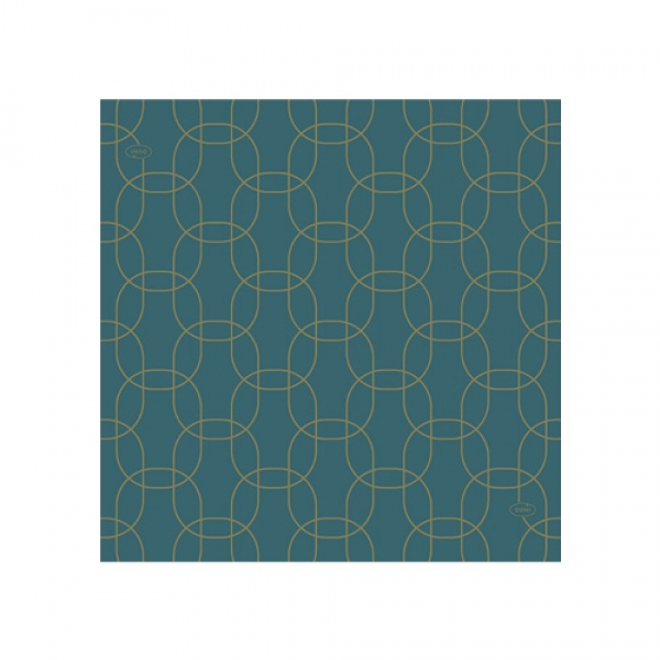 Duni Dunisoft Cocktail-Servietten Golden Deco, 20 x 20 cm.