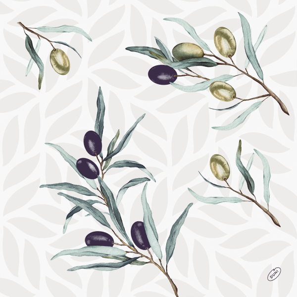 Duni Klassik Servietten Olive Garden, 40 x 40 cm.