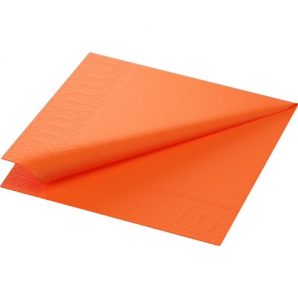 Duni Zelltuch Servietten in Sun Orange, 40 x 40 cm