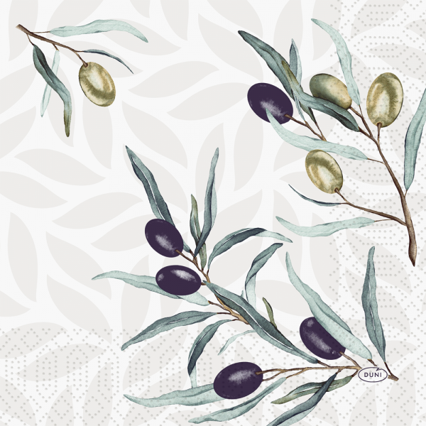 Duni Zelltuch Servietten Olive Garden, 33 x 33 cm.
