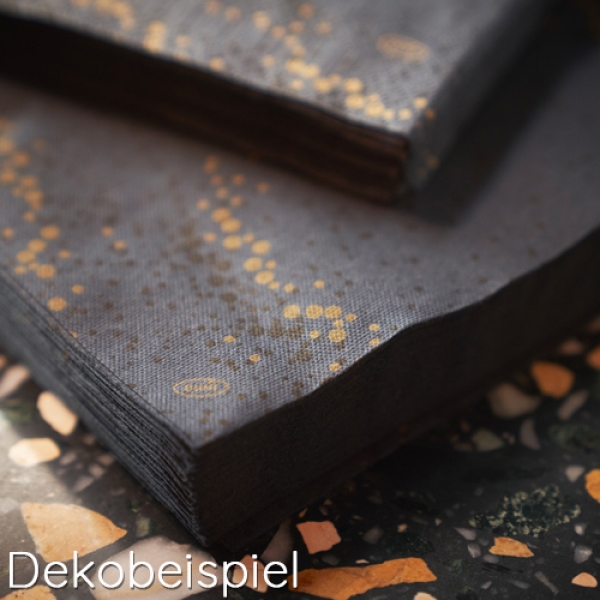 Dekobeispiel - Duni Golden Stardust Black.
