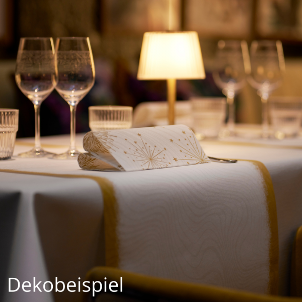 Duni Silvesterserie Sparkly White und Sparkly Cheers White.