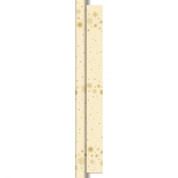 10 Meter Duni Dunicel Tischdeckenrolle Stargazing Cream, Breite 1,18 m.