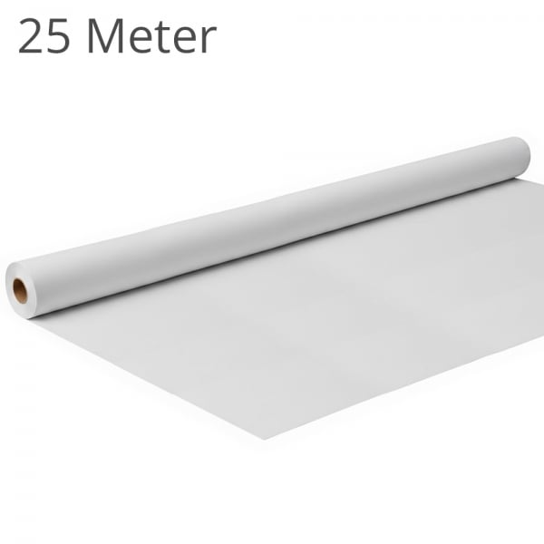 25 Meter Duni Dunicel Tischdeckenrollen in Weiß, Breite 1,18 m.