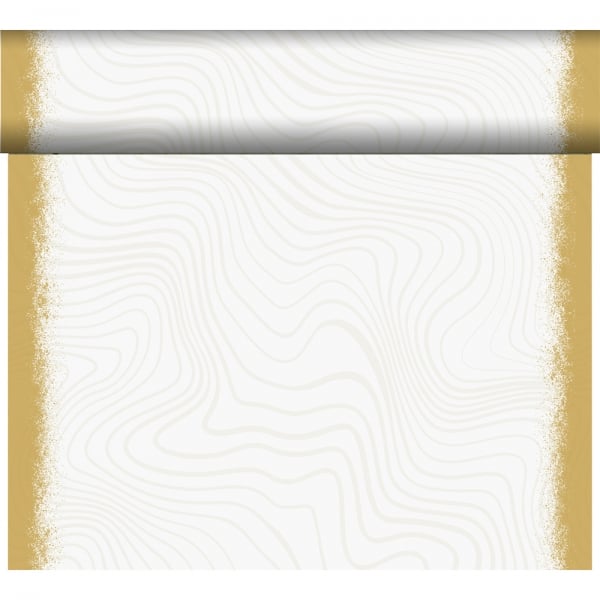 24 Meter Rolle Duni Bio Dunicel® Tischläufer Sparkly White.
