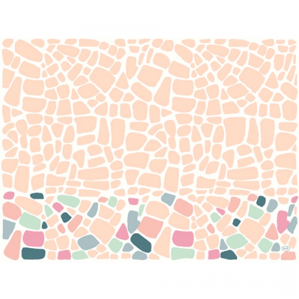 Bio Dunicel® Tischsets Ocean Pebbles, 30 x 40 cm.