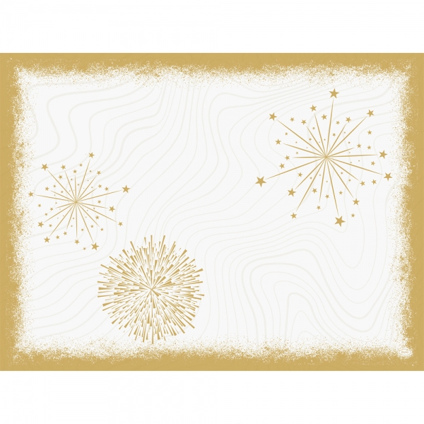 Duni Bio Dunicel® Tischsets Sparkly White, 30 x 40 cm.