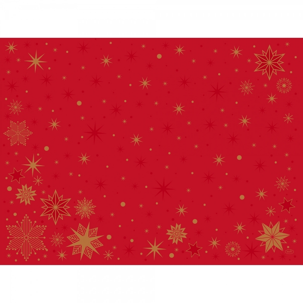 Duni Bio Dunicel® Tischsets Stargazing Red, 30 x 40 cm.