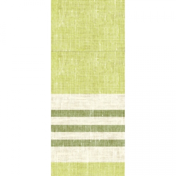 Duni Serviettentaschen, Bestecktaschen Duniletto Slim Raya Kiwi, 40 x 33 cm.