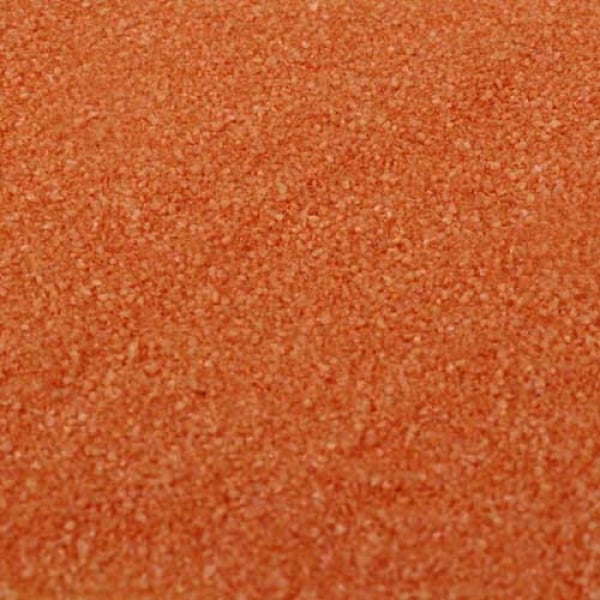 Farbsand, Dekosand in Orange.