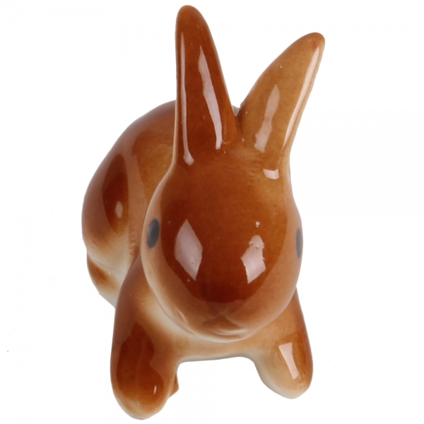 Gastgeschenk Ostern, Porzellan Hase, 40 mm.