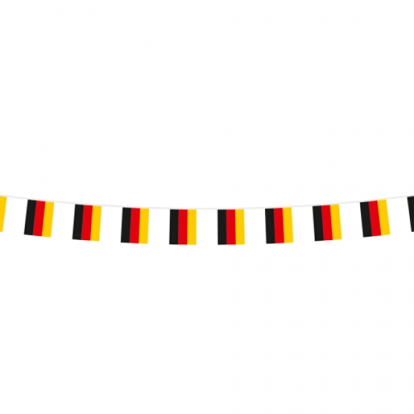 2,7 Meter Fahnenkette Fußball Deutschland Flagge.