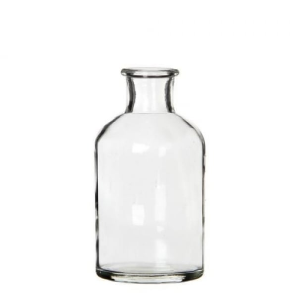 Glas Flaschen Väschen, klar, 12,5 cm