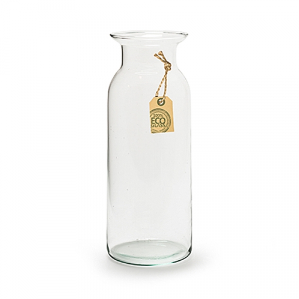Glas Vase ECO, schmal, 24,5 cm.