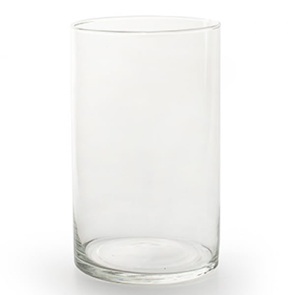Glas Vase Zylinder, 13,5 x 21,5 cm.