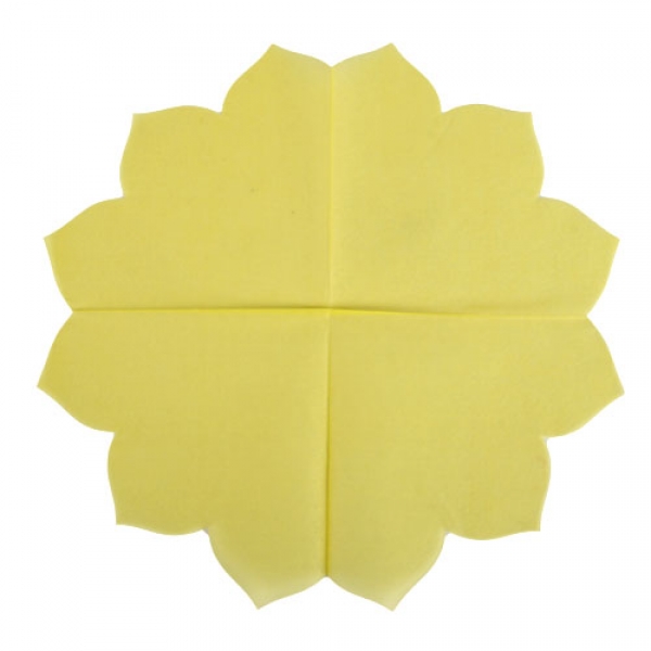 15er Pack Japan Servietten in Lemon-Gelb, 30 cm.