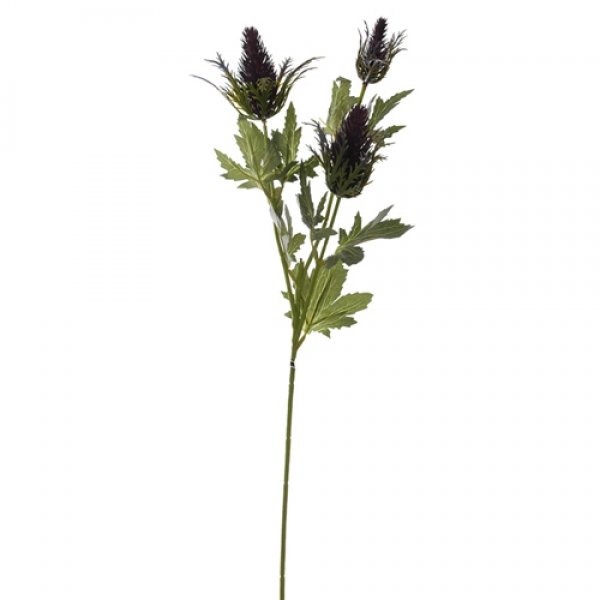 Kunstblume Sea Holly in Lila, 66 cm .