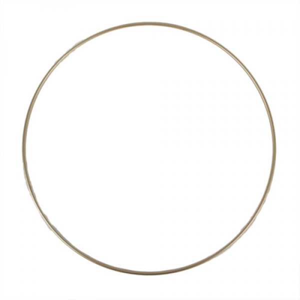 Großer Metall Ring zum Verzieren, Adventsdeko, in Gold, 40 cm.