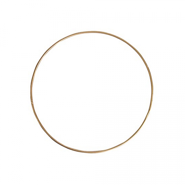 Metall Ring, Größe S zum Verzieren in Gold, 25 cm.