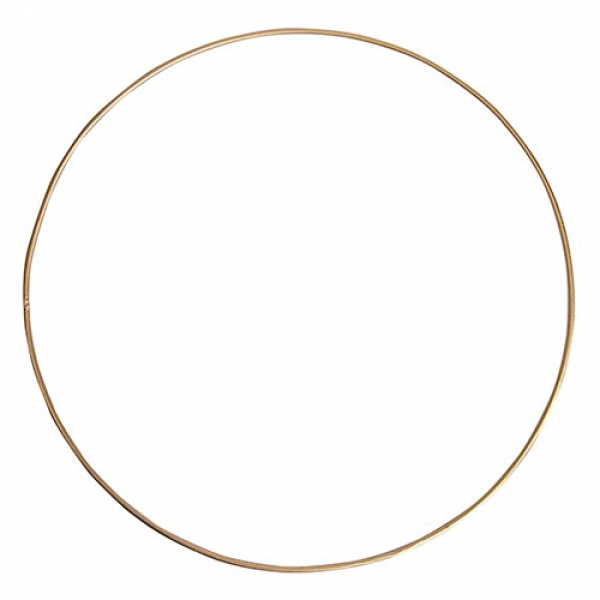 Metall Ring zum Verzieren in Gold, 35 cm.