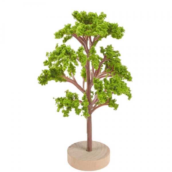 Kleiner Deko Garten Baum mit Standfuß, 11 cm.