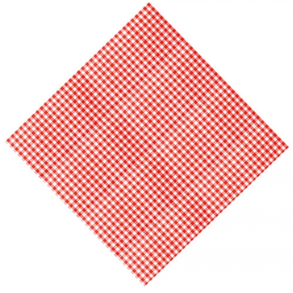 Airlaid Papier Mitteldecke Karo in Rot, 80 x 80 cm.