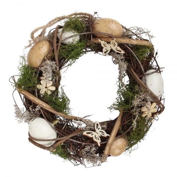 Deko Osterkranz zum Aufhängen, 24 cm.