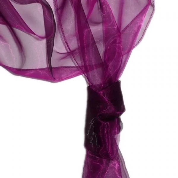 Organza Dekostoffe 1,45 x 3,00 Meter in Aubergine.