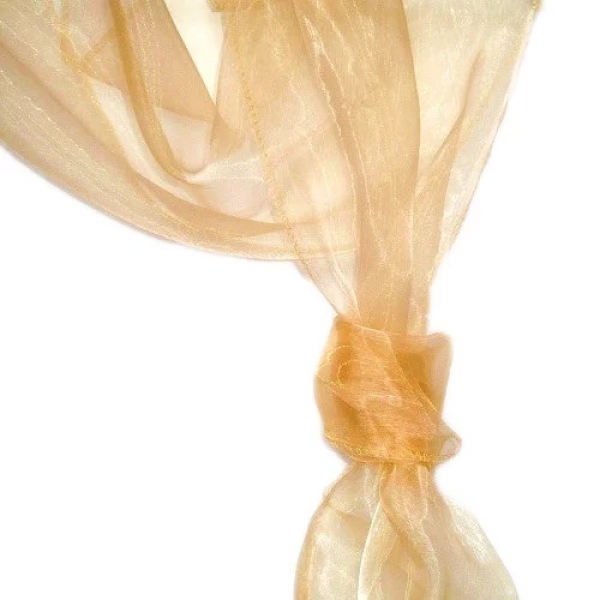 Organza Dekostoffe 1,45 x 3,00 Meter in Gold.