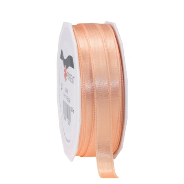 25 Meter Satin Band in Apricot, 10 mm.