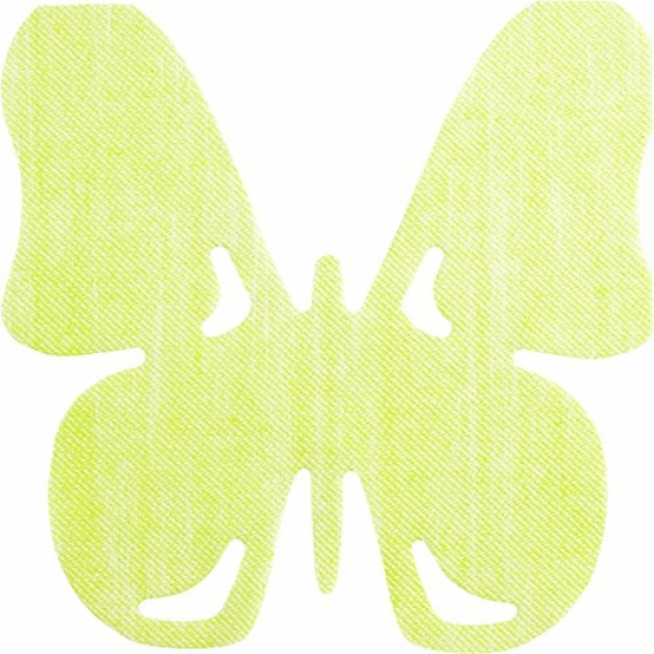 12er Pack Airlaid Servietten für Besteck, Schmetterling in Hellgrün, 20 x 20 cm