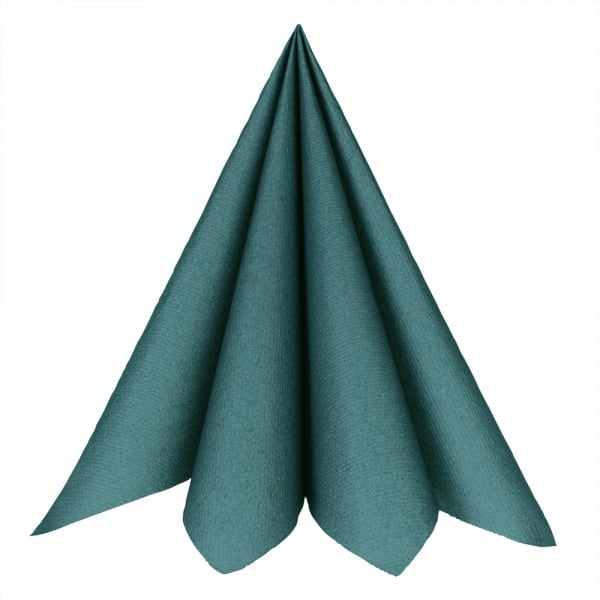 20er Pack Airlaid Servietten in Petrol, 40 x 40 cm.