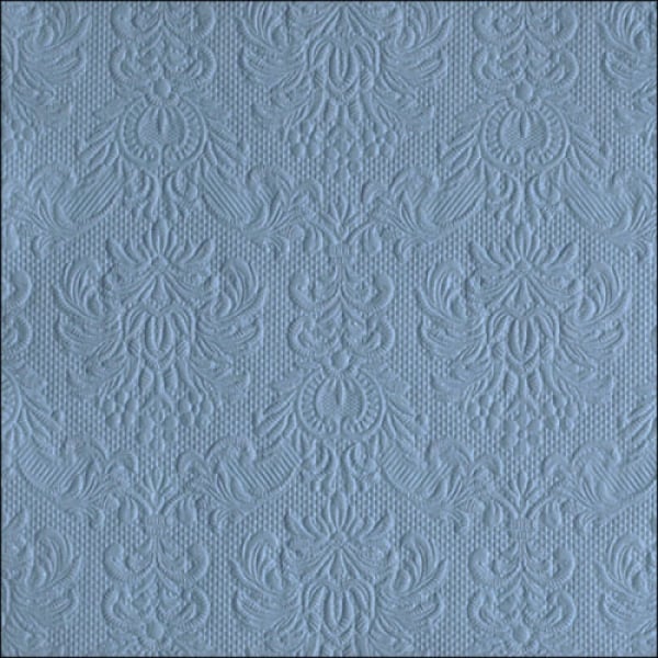 15er Pack Servietten Elegance in Taubenblau, 33 x 33 cm.