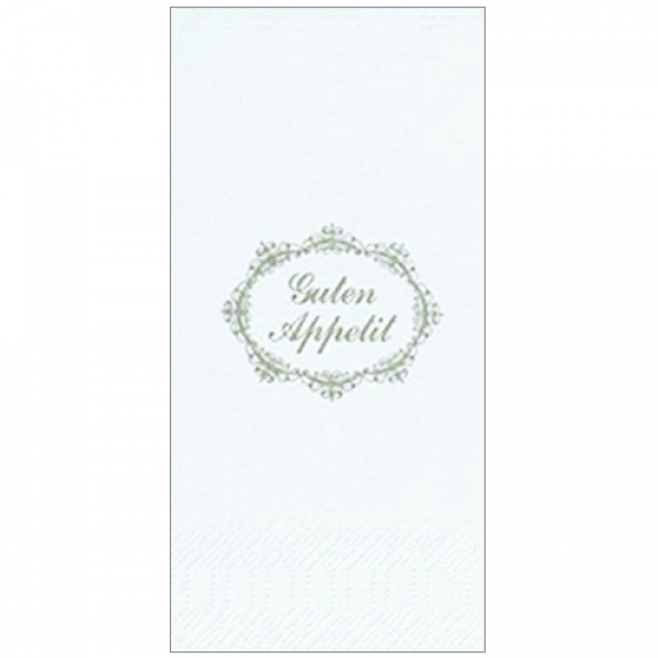 Duni Zelltuch Servietten Guten Appetit, 2-lagig, 1/8 Falz, 33 x 33 cm