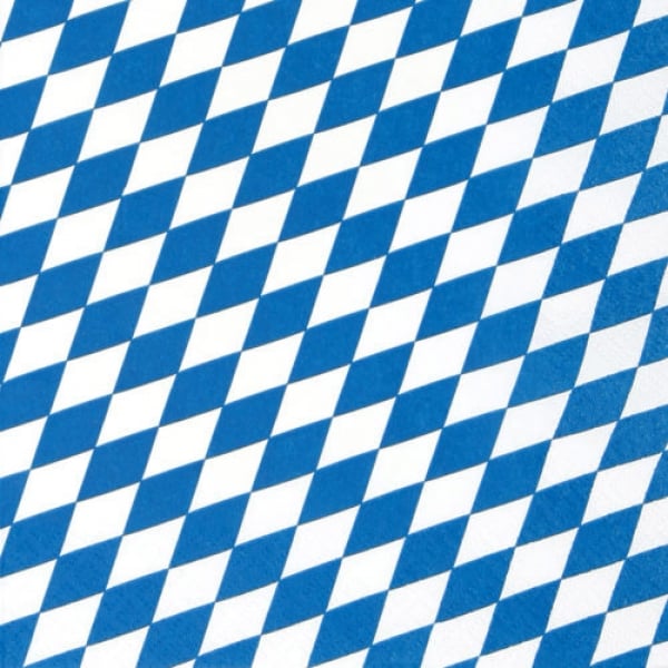 20er Pack Servietten Bayrische Raute, Bierfest, 33 x 33 cm.