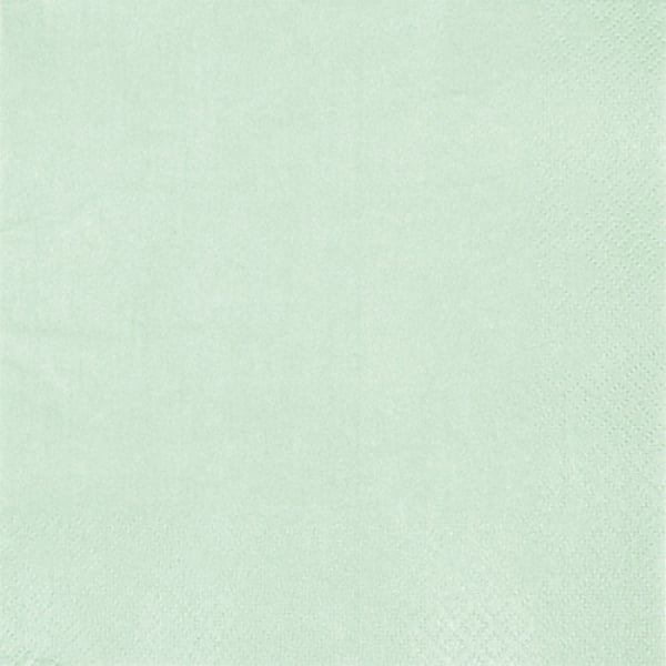 20er Pack Servietten Modern Colors in Mintgrün mit Glanzeffekt, 33 x 33 cm.