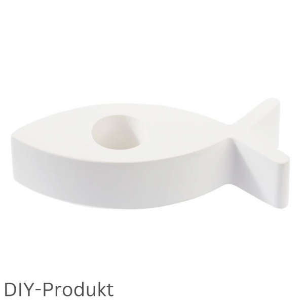 Silikonform, Gießform Stabkerzenhalter Fisch, 11 cm.