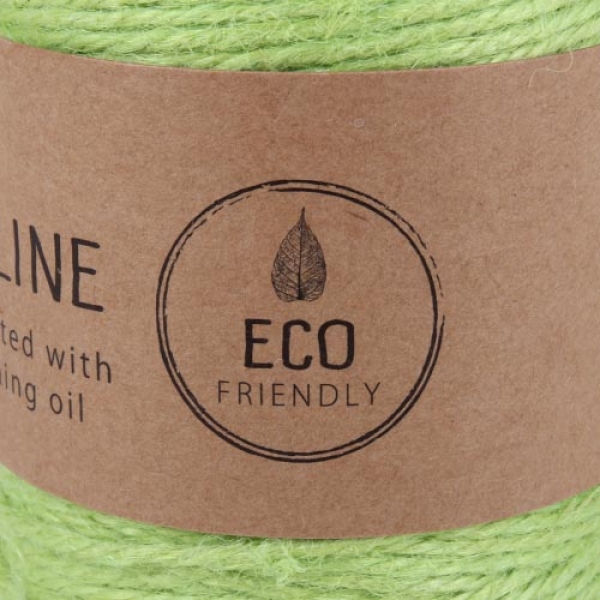 150 Meter Sizo®Jute Schnur in Kiwi, 3 mm.