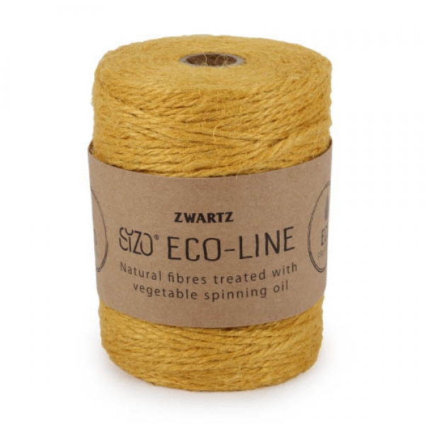 150 Meter Sizo®Jute Schnur in Sonnengelb, 3 mm.