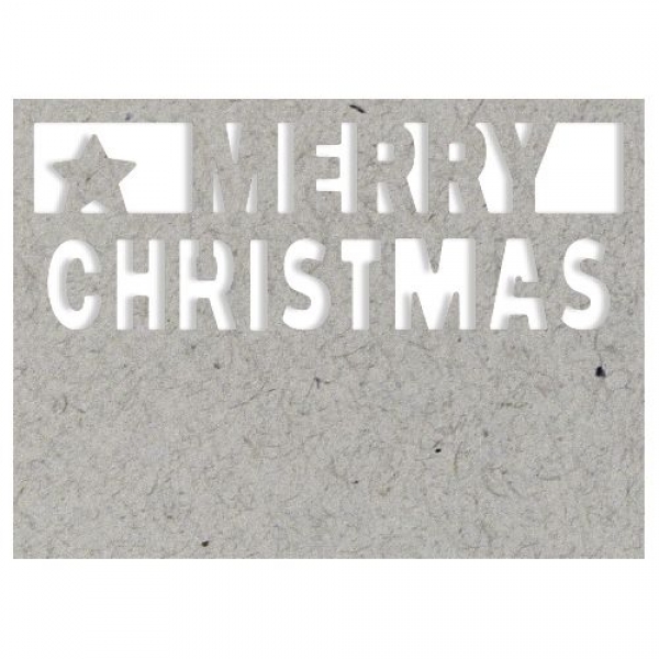 Bordüren Stanzer Merry Christmas, 64 x 22 mm, für Kartengestaltung, Basteln.