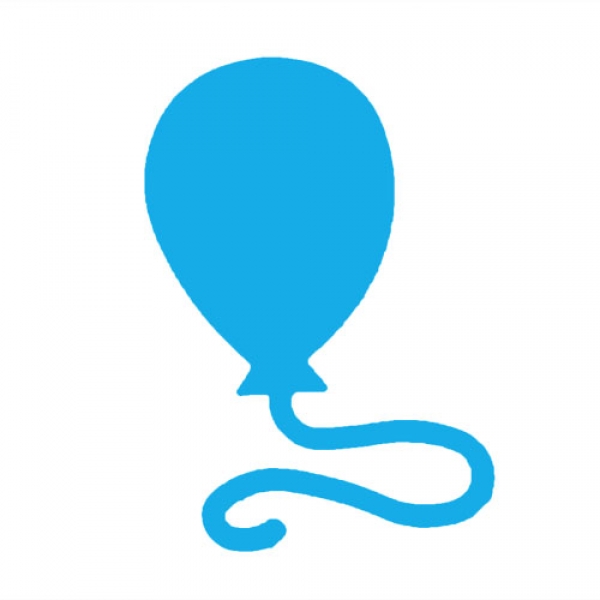 10 Streudeko Luftballons, Geburtstagsparty in Pazifik-Blau.
