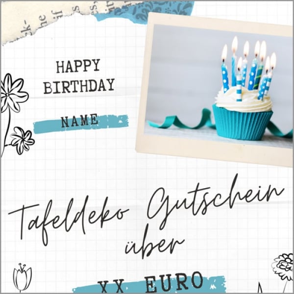 Tafeldeko Geschenkgutschein Design 3