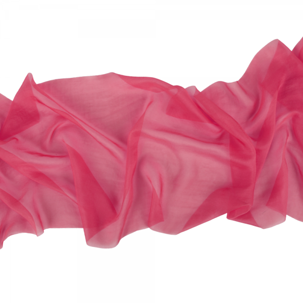 5 Meter Chiffon Tischläufer, hauchdünn, in Pink, 35 cm.