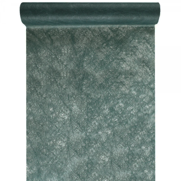 5 Meter Vlies Tischläufer in Dunkel-Salbei, 30 cm.