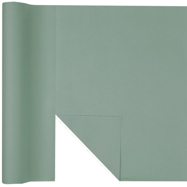 4,8 Meter Rolle Airlaid Tischläufer in Salbei, 40 cm Breite.