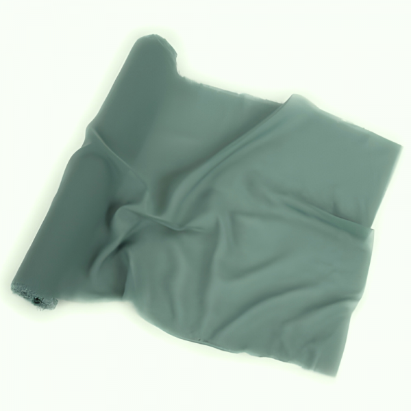 3 Meter Chiffon Tischläufer, hauchdünn, in Eukalyptus, 35 cm.