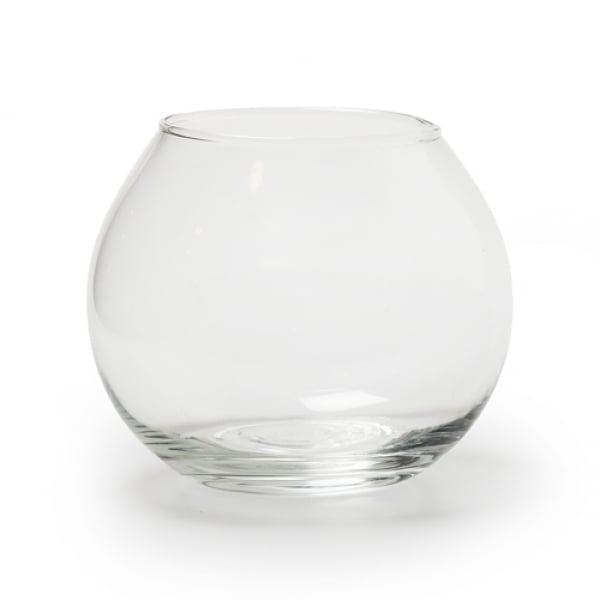 Glas Vase Kugel, Größe S, 11,5 cm.