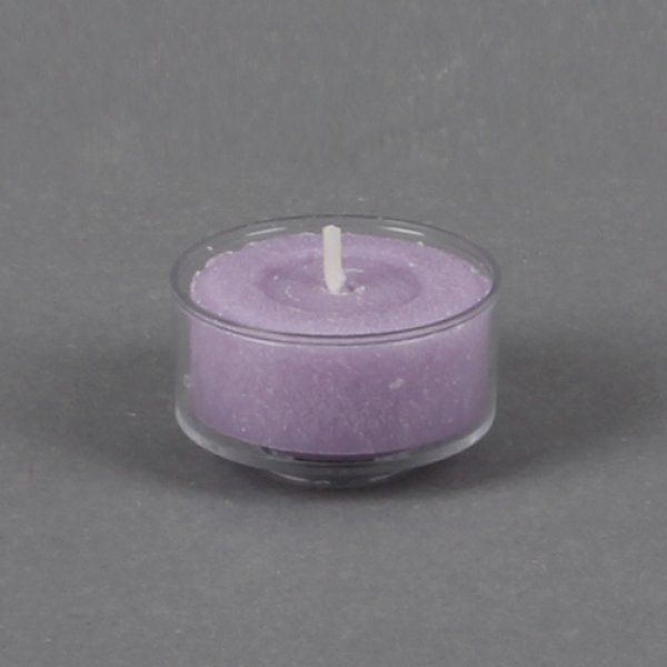 Duftteelicht Vanille-Lavendel, Wachsrohling mit Refill System Hülle.