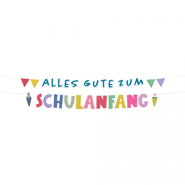 1,5 Meter Partykette, Einschulung -Alles Gute zum Schulanfang-